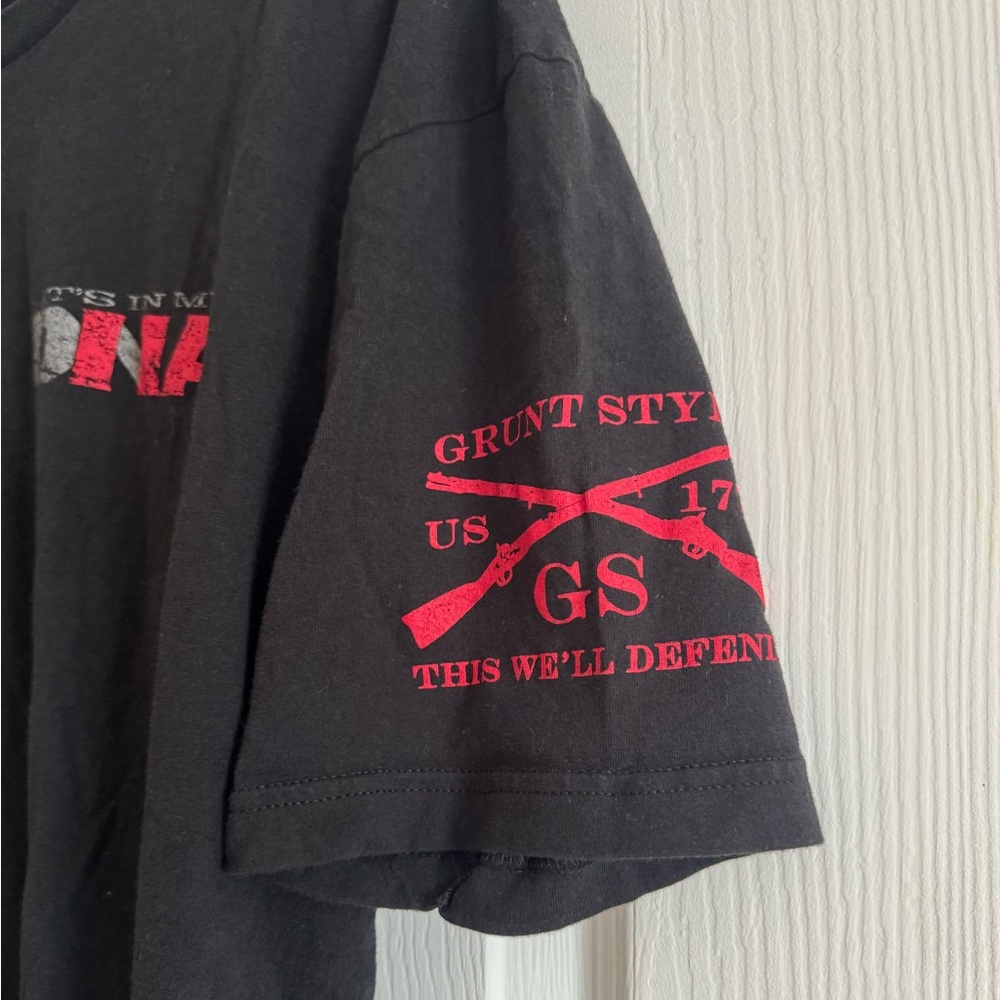 Grunt Style UNAPOLOGETIC Its In My DNA T Shirt Black Size Mens XL - Picture 3 of 7